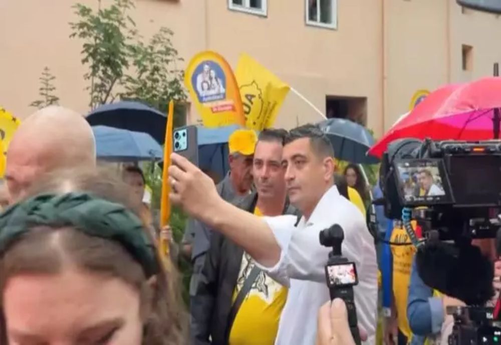 George Simion, baie de mulțime la Brașov: Ne luptăm cu un sistem care vrea să termine România