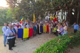 Tricolorul a fluturat la Palermo. Românii din diaspora l-au omagiat pe Nicolae Bălcescu alături de George Simion