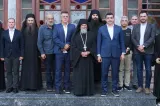 George Simion, Dan Dungaciu, Petrișor Peiu și alți lideri AUR, în vizită la Muntele Athos
