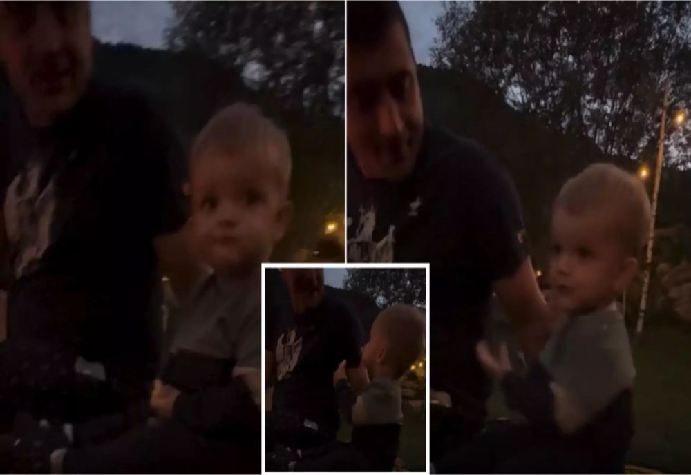 IMAGINI EMOȚIONANTE CU PREȘEDINTELE AUR. GEORGE SIMION CÂNTĂ ȘI DANSEAZĂ ALĂTURI DE FIUL SĂU