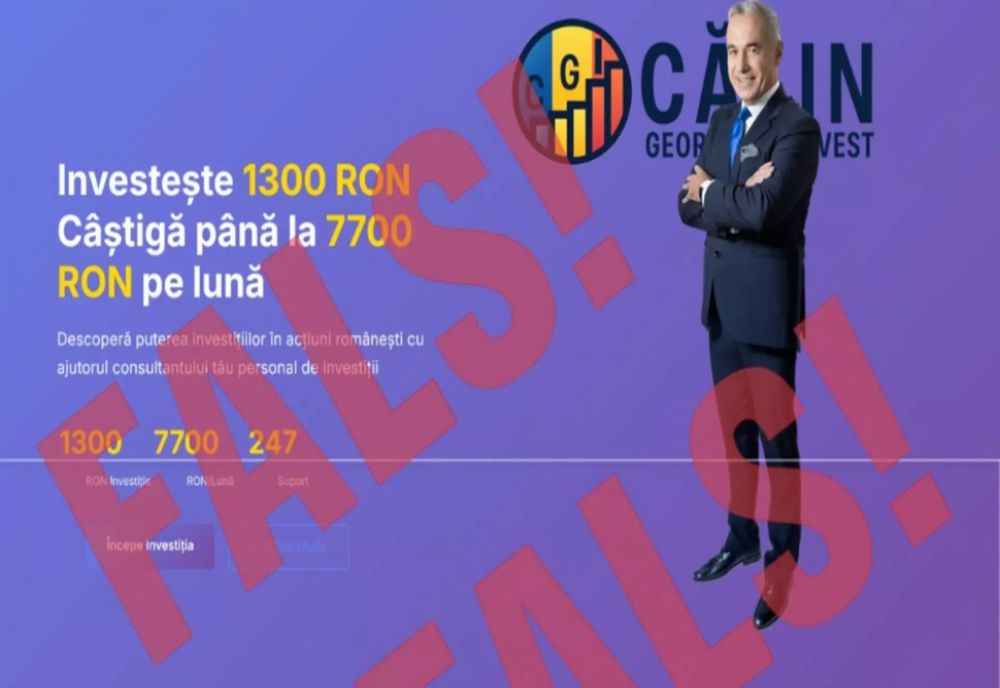 NUMELE ȘI IMAGINEA LUI CĂLIN GEORGESCU, FOLOSITE ILEGAL, ÎN SCOPURI FINANCIARE. ANUNȚUL FOSTULUI PREZIDENȚIABIL