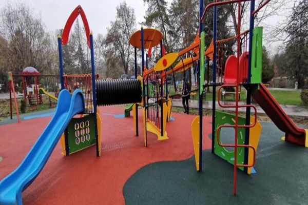 Arbore uriaș, doborât de vânt lângă un loc de joacă, într-un parc din Capitală. Nicușor Dan, reacție halucinantă: Se mai întâmplă!